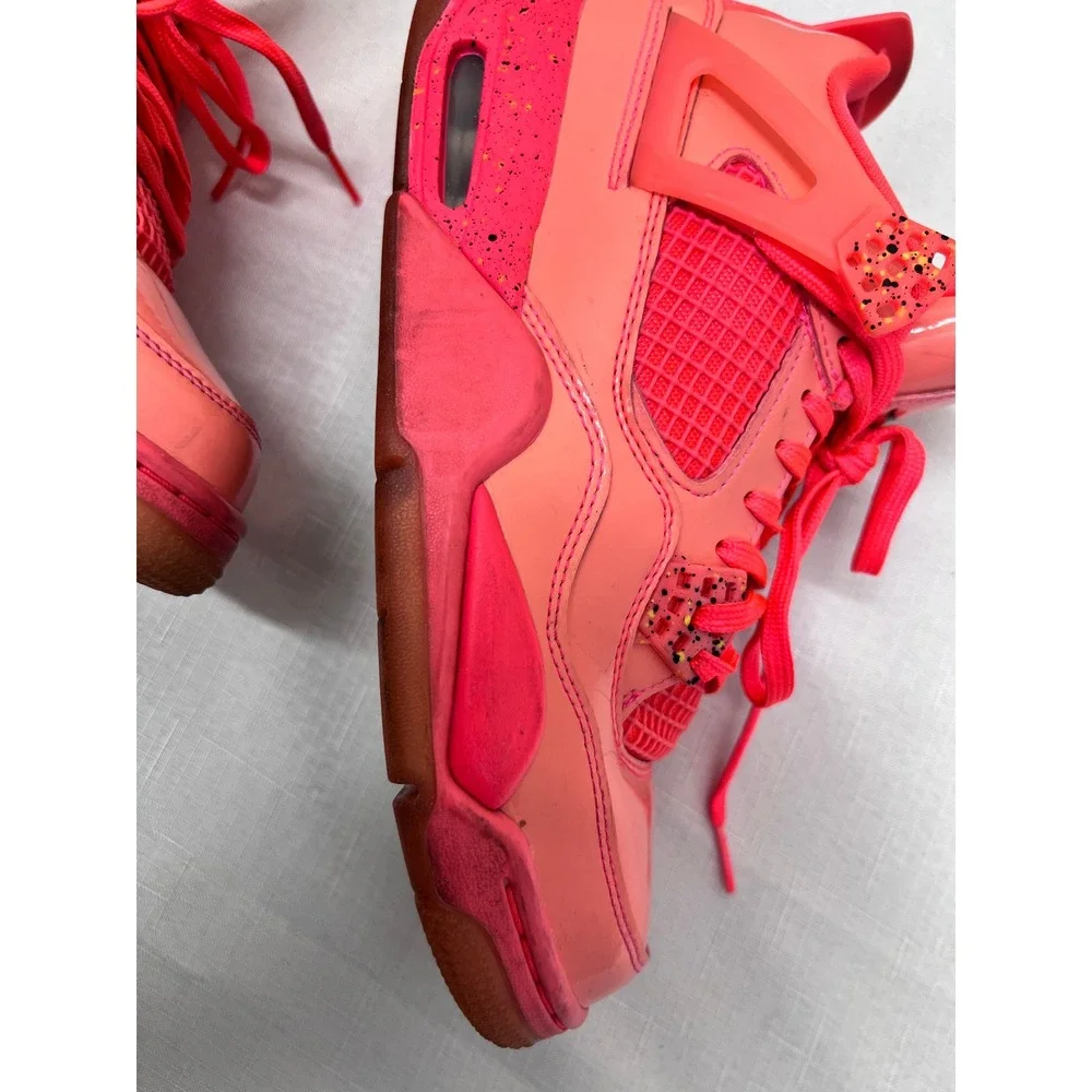Nike Air Jordan 4 Retro NRG Hot Punch Womens 9 Pink Good AQ9128-600 Patent